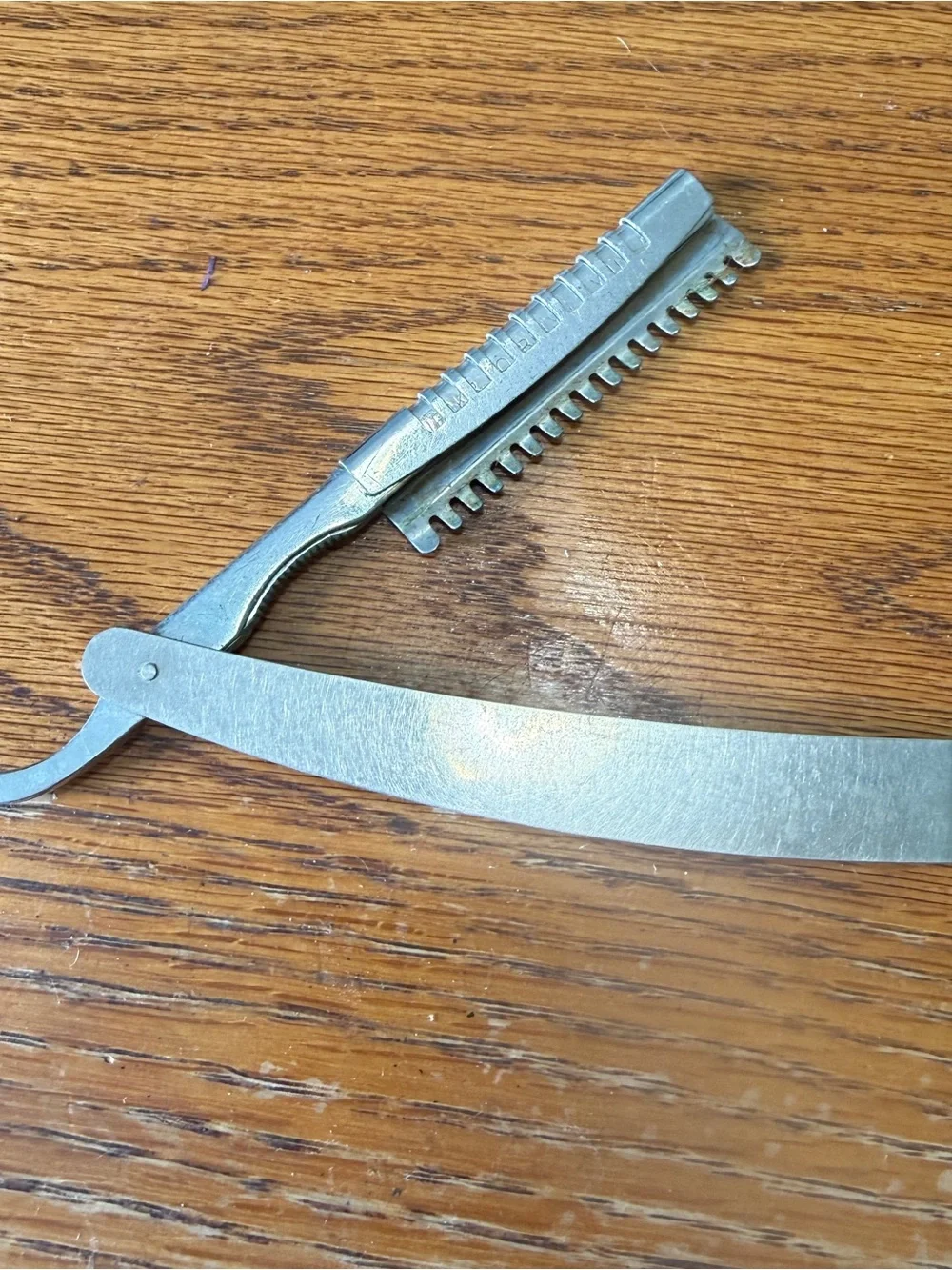 Vintage Weck Hair Shaper Razor Guard and 6 Extra Blades Made USA Straight Edge